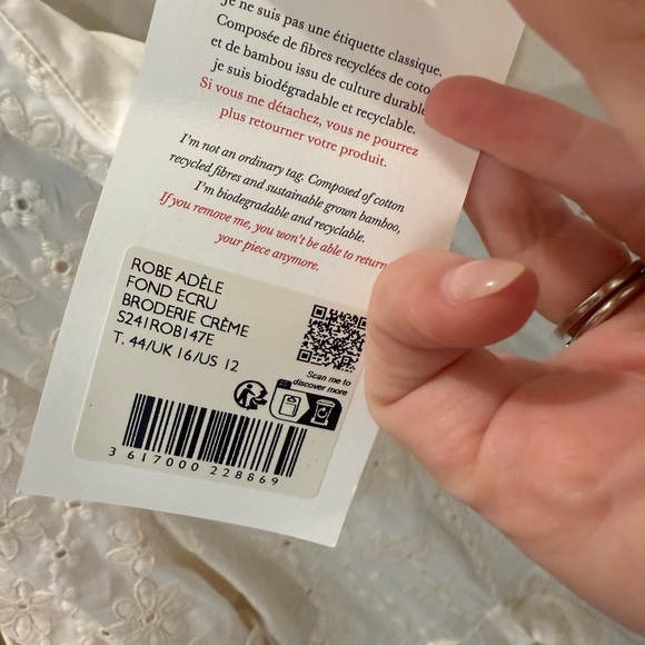 SÉZANE Adele Dress in Ecru *NWT* - Picture 8 of 10